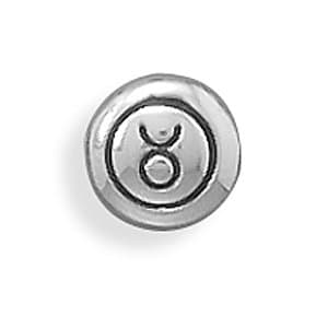 Oxidized Taurus Zodiac Bead