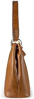 Montana West Hobo Purses and Handbags for Women Vegan Leather Top Handle Shoulder Handbags with Zipper, Z-brown/Croco, Large