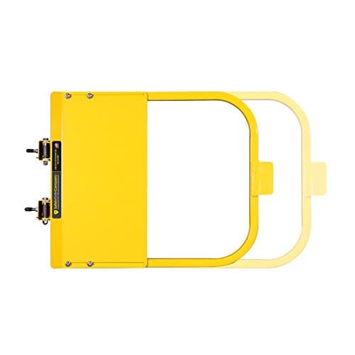 Self-Closing Yellow Safety Gate for Square or Round Post Mount 23-29" • 100% USA Made • Safety Yellow