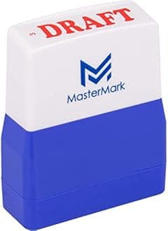 MasterMark Pre-Inked Premium Office Stamp - Draft