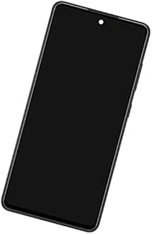 Screen Replacement LCD Display Touch Digitizer Assembly for Samsung A52 5G A526U SM-A526T SM-A526V SM-A526A SM-A526B SM-A526U1 SM-A526W 6.5"(Black with Frame)
