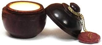 Natural Solid Perfume Body Musk In Wooden Jar - 6 gm (Nagchampa)