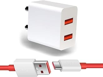 Dual Port Charger for realme GT Master Edition 5G Original Like Charging Adapter Type c Charger Fast Adaptor with Type c Charging Cable (O-Dual Port Red)