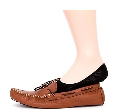 Me Stores Men's Solid Socks Loafer Socks with Silicon Anti skit support (Black Colour) (Pack Of 6)