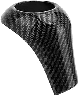 Angelguoguo ABS Gear Sticker Shift Knob Gaiter Frame Boot Cover for Mercedes Benz C E GLK CLS A G Class W204 W212 X204(Gear Shift Knob Cover)