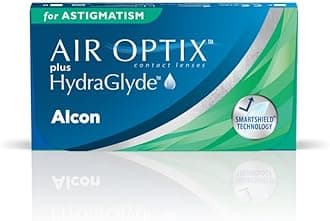 Air Optix Plus Hydraglyde for Astigmatism (Toric) Monthly Reusable Contact Lenses - Pack of 3 (BC 8.7mm, -5.25 Diopters, Cyl -1.75, Axis 90) From Alcon