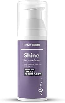 Traya Shine Leave-in Serum | Anti-Frizz Hair Serum for Dull, Dry and Damaged Hair | Anti-breakage Formula for Hair Protection | Paraben-Free | 50 ml
