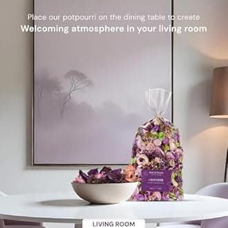 Soul & Scents Lavender Potpourri Pack of 2 | Dried Flowers | Fine-Living | Natural Decoration | Mood Enhancer | Perfect for Home Decor, Gifts, and Aromatherapy | Made in India | 140gm Each