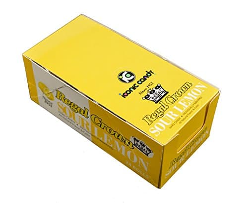 Regal Crown Sour Lemon Hard Candy Rolls - 24 / Box