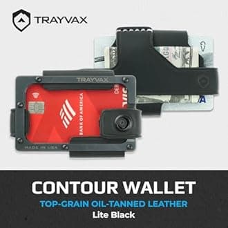 Trayvax Contour Minimalist Wallet Tactical Armor Steel Front Pocket RFID