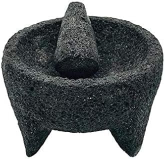 Molcajete de Piedra Negra / Black Stone Mortar & Pestle Molcajete