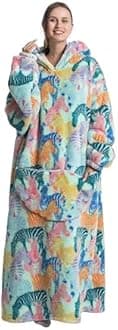 Blanket Hoodie, Long Hooded Blanket Sweatshirt as Birthday Gifts for Women Men, Long Wearable Blanket for Women Men.