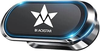 Blackstar ZEO Mag - Magnetic Mobile Phone Holder for Car Dashboard/Bike with 540° Angle Rotation & Strong & Safe Magnets-Car Phone Mount Stand- Compatible with All Mobile (Incompatible with MagSafe)