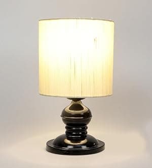 tu casa Metal Table Lamps with Off-White Shade for Home Décor, Bedrooms, Livi...