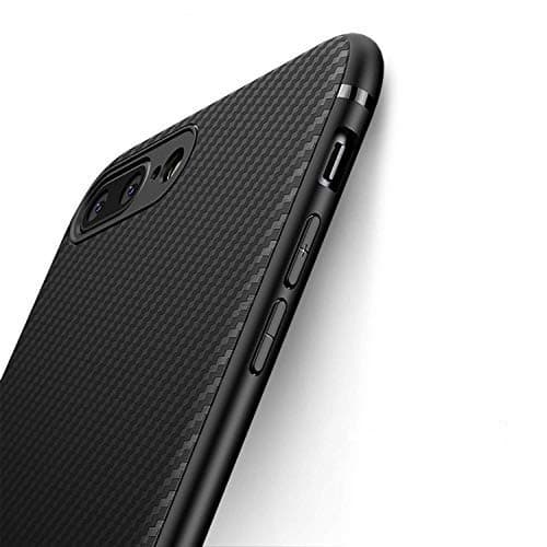Accessories Innovator Silicone Soft Back Cover Case Compatible for iPhone 7 Plus/iPhone 8 Plus - Black