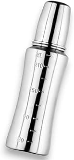 Milk Feeding Bottle with Stainless-Steel & BPA-Free Sipper Nipple Absolute Light Weight Leakage Proof Easy Clean Design with Internal Marking – Pack of 1 240 ML Bottle