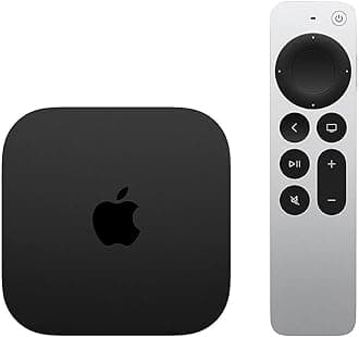 AppleTV 4K Wi-Fi (3rd Generation) + Siri Remote + Power Cord + Apple 1 Year Limited Warranty (64 GB WiFi)