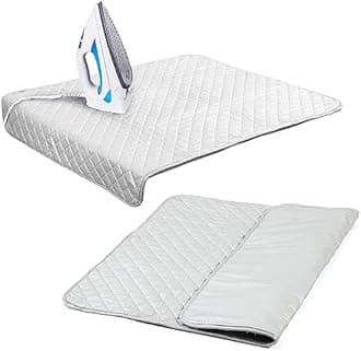 Houseables Ironing Mat, Ironing Pad, Iron Mat, Iron Pad, Dryer Top Protector, Magnetic, Portable, Blanket Cover for Table Top, Countertop, Washer, Travel Board, Quilting, Cloth, Wide, Thick, 36 x 30