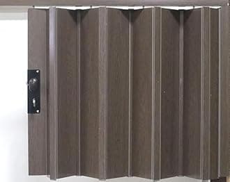 PVC Folding Door (Sliding Door) (Light grey, W100CM x L200CM)