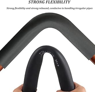 Plerile Water Pipe Insulation, Self Sealing Foam Rubber Pipe Wrap, ID 25-108mm Thickened Insulation Tube For Plumbing, Air Conditioning Ducts, Fitness Grip Support (Size : 57mm*20mm)