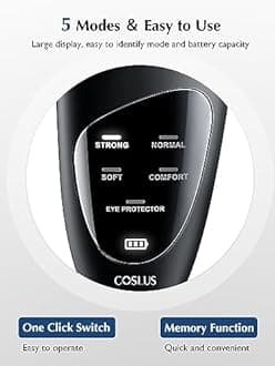 COSLUS Face Scrubber Facial Cleansing Brush: Silicone Portable Waterproof Rechargeable Face Wash Brush, 4 Cleansing Modes, Electric Face Exfoliator for Men Women Cleaning, Exfoliating, Massaging