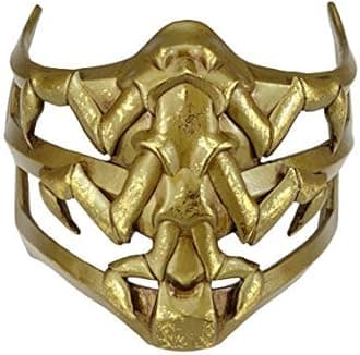 CrazyCatCosCrazyCatCos MK Game Mask, Jade/Sub-Zero/Kabal/Saibot/Scorpion/Smoke Resin Mask For Halloween Costume Accessory (Scorpion 9)