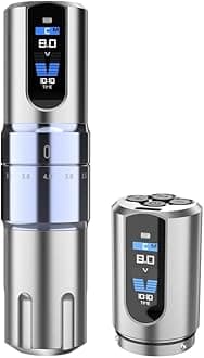 OG Dark Knight Rotary Tattoo Gun Machine with Adjustable Stroke,Wireless Tattoo Pen Machine with 2000mAh,Tattoo Machine Power LED Display Tattoo Equipment Supply for Professional Tattoo Artists