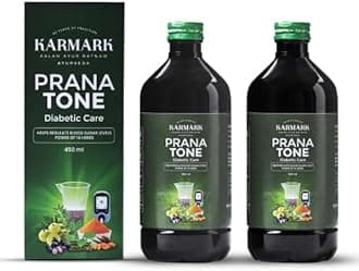 KARMARK Prana Tone 450 ml | Pack of 2 | Diabetic care | Ayurveda | Jamun | Amla | Karela | Guduchi | Turmeric | Blood sugar control