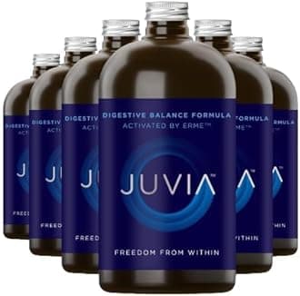 JUVIA Digestive Enzyme Supplement - Aids Gut Health, Over 15 Digestive Enzymes and B12 to Aid Digestive Health Immunity Metabolism, Energy, Bloating Relief, 180 Servings 90 Day Supply, x6 450g Bottles