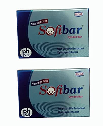 KLMSofibar Soap | Sofibar Syndet Bar | Best Baby Care Soap | 75 Gram (Pack of 2)