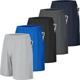 CE' CERDR Mens Athletic Workout Shorts with Pockets and Elastic Waistband Quick Dry Activewear