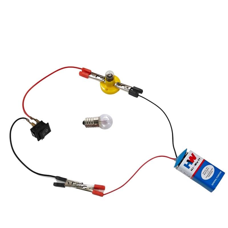 Simple Electric Circuit Science Project Working Model DIY Toy Holder Bulb Kit for Class 6, 7 School Kids