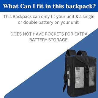 O2TOTES Ultra Lightweight Backpack For Inogen One G3 Unit (Patented Design) (black) Lightweight at under 14 ounces