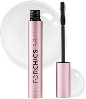 ForChics- Nourishing Eyelash Growth Mascara - Volumizing & Lengthening, Moisturizing Black Formula for Sensitive Eyes, Enhances Thickness & Health