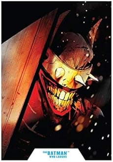 DC Multiverse 7 Inches Batman Figure Toy Who Laughs As Batman, Comic-Inspired Design with Build-A Batmobile Bonus Part, Collector Card, Poseable Body, DC Rebirth Display Toy for Kids, Adults, Fans