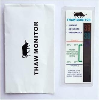 Kshama Thaw Monitor for Animal AI Equipment’s for Check Water Temperature | Veterinary Semen Thawing Indicator Monitor Card (1 PCS)
