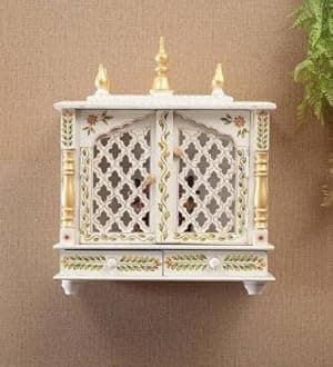 Kamdhenu Art and Craft Wooden Temple/Home Pooja Mandir/Mandap (Fulljal), 52 Cm