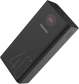 ROMOSSPower Bank, 40,000mAh 18W Portable Phone Charger with USB C Fast Charging, External Battery Pack Compatible with iPad, iPhone 15, Samsung, Tablet, Steam Deck