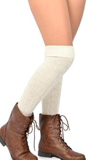 Fashionable Cotton Slouchy Boot Socks for Women and Girls: Long Thigh Highs, Over-the-Knee Highs, and Knee Highs