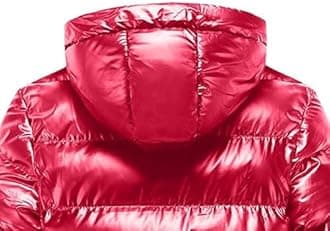 JEsilunmaMY Men's Thermal Shiny Hooded Puffer Jacket Winter Coats Water-Resistant Down Coats Insulated Padded Puffy Coat