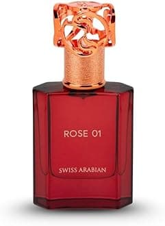Swiss Arabian Perfumes "Rose 01"- EDP Spray for Unisex - Majestic blend of Rose, Floral, Fruity Fragrance - Long Lasting Personal Fragrance, Perfume for Women, Cologne for Men- For all occasions- 50ml