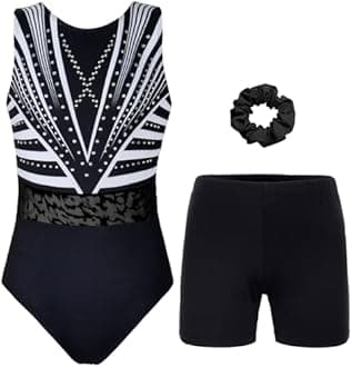 Gymnastics Leotards for Girls, Adult, Child With Shorts Activewear