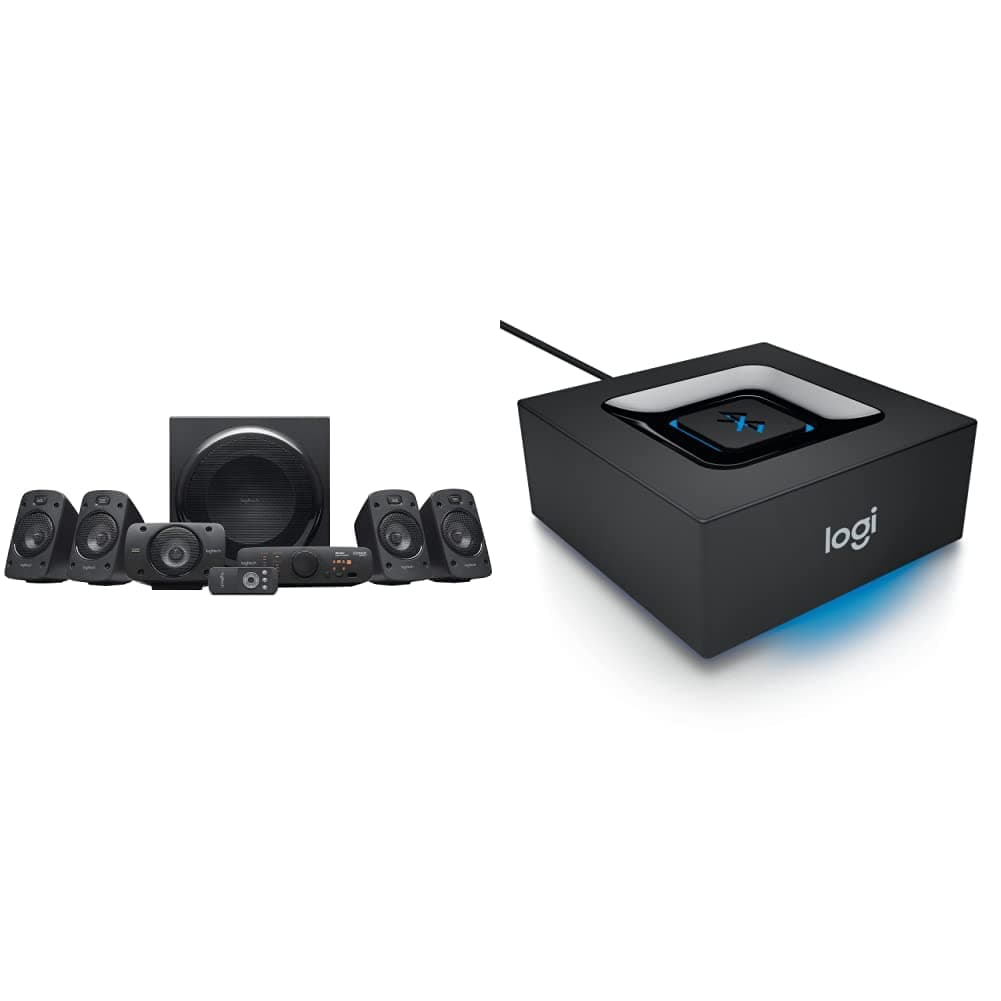 Z906 Surround Sound Speaker System Bundle with Bluetooth Audio Adapter