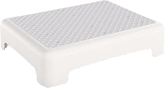 HBTower Mobility Step Stool, Non-Slip Step Platform Indoor and Outdoor, Portable Step Riser for Adults & Seniors, Safety Step for Car, Bedside, Office, Shower, Stairs(White)