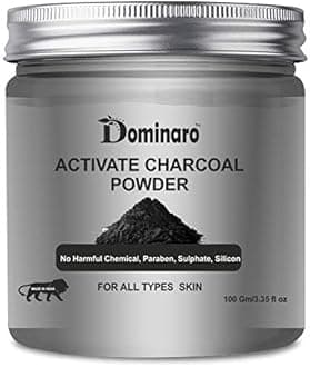 Dominaro 100% Organic Activated Charcoal Powder For Skin Care 100 gm (100 g)