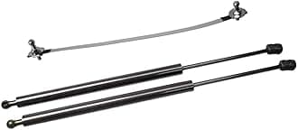 Lift Support Struts for Peugeot 208 (CA/CC/CR) 2012-2019 Modify Front Hood Bonnet Gas Spring Shocks Damper Carbon Fiber Prop Rod (Black Carbon Fiber)