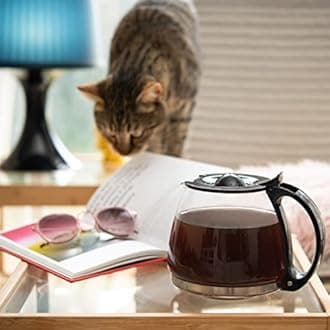 Mixpresso 8-Cup Drip Coffee Maker Programmable, Coffee Pot Machine Including Reusable And Removable Coffee Filter, Black Electric Coffee Maker