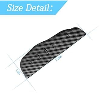2Pcs Car Rear View/Side Mirror Rain Visor Guard, Carbon Fiber Appearance , Waterproof Smoke Guard Auto Eyebrow Cover, Exterior Accessories for Most SUV, Vehicle (Carbon Fibre/Black)