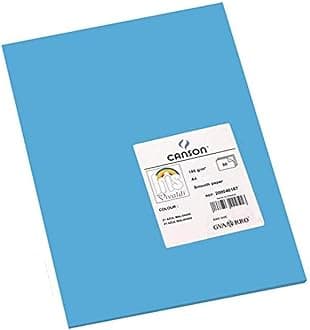 Iris Vivaldi A4 185 GSM Smooth Colour Paper - Primary Blue (Pack of 50 Sheets)