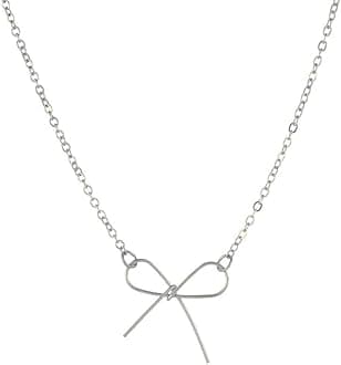 Bow Necklace for Women Gold Silver Bow Necklace Fashion Bow Pendant Necklace Bow Necklace Jewelry Perfect jewelry for Women